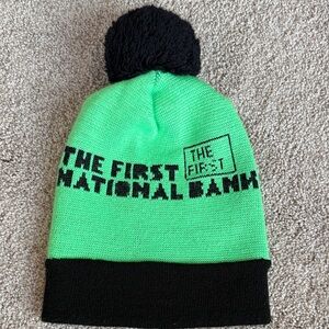 Vintage 1990 Advertising Hat with Pom Pom